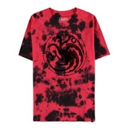 Game Of Thrones T Shirt House Of The Dragon new Official Womens Tye Dye Red